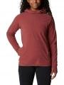 Columbia Back Beauty Hoodie női pulóver piros színben 1