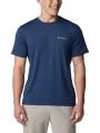 Columbia Tech Trail Crew Neck II férfi rövid ujjú sport póló kék színben 1