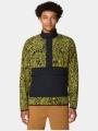 Mountain Hardwear Microchill Snap Pullover férfi polár pulóver zöld színben 1