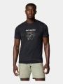Columbia Zero Rules Light Short Sleeve Graphic Crew férfi rövid ujjú sport póló fekete színben 1