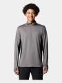 Columbia Three Pitch Half Zip férfi hosszú ujjú sport póló szürke színben 1
