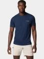Columbia Cirque River Pro Short Sleeve Crew férfi rövid ujjú sport póló kék színben 1